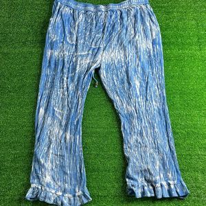 Beautiful Comfortable Blue/White Shoreline Lounge Pants 3X